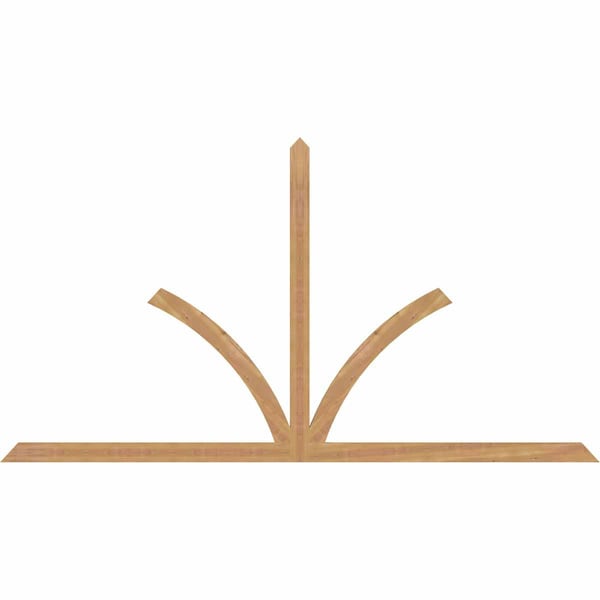 Ekena Millwork Richland Timber Gable Bracket, Western Red Cedar, 108"W x 58"H x 1 1/2"D x 3 1/2"F, 13/12 Pitch GBW108X58X0204RIC00SWR - main